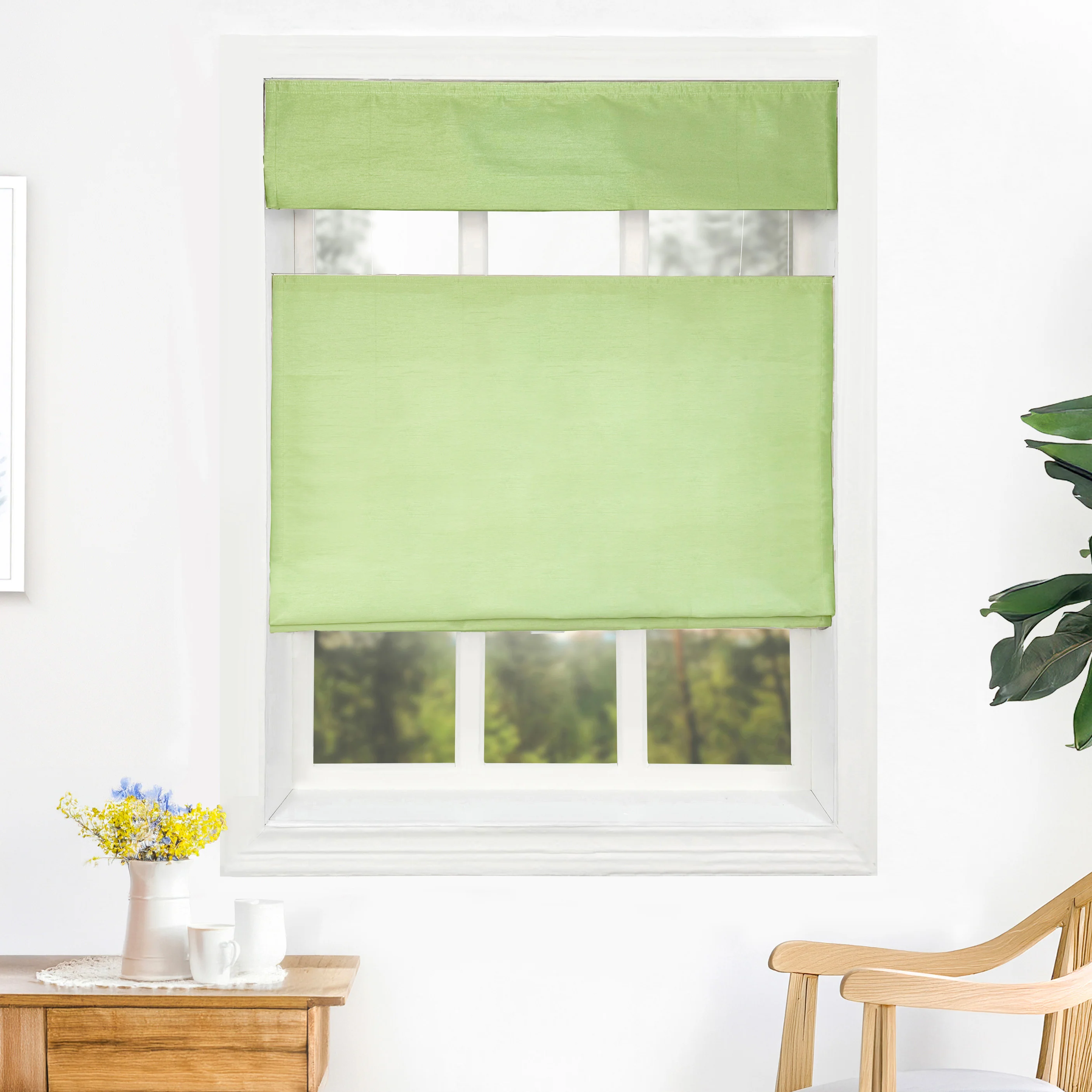 Rina Premium Silk Roman Shades & Blinds | Top Down Bottom Up - Image 8