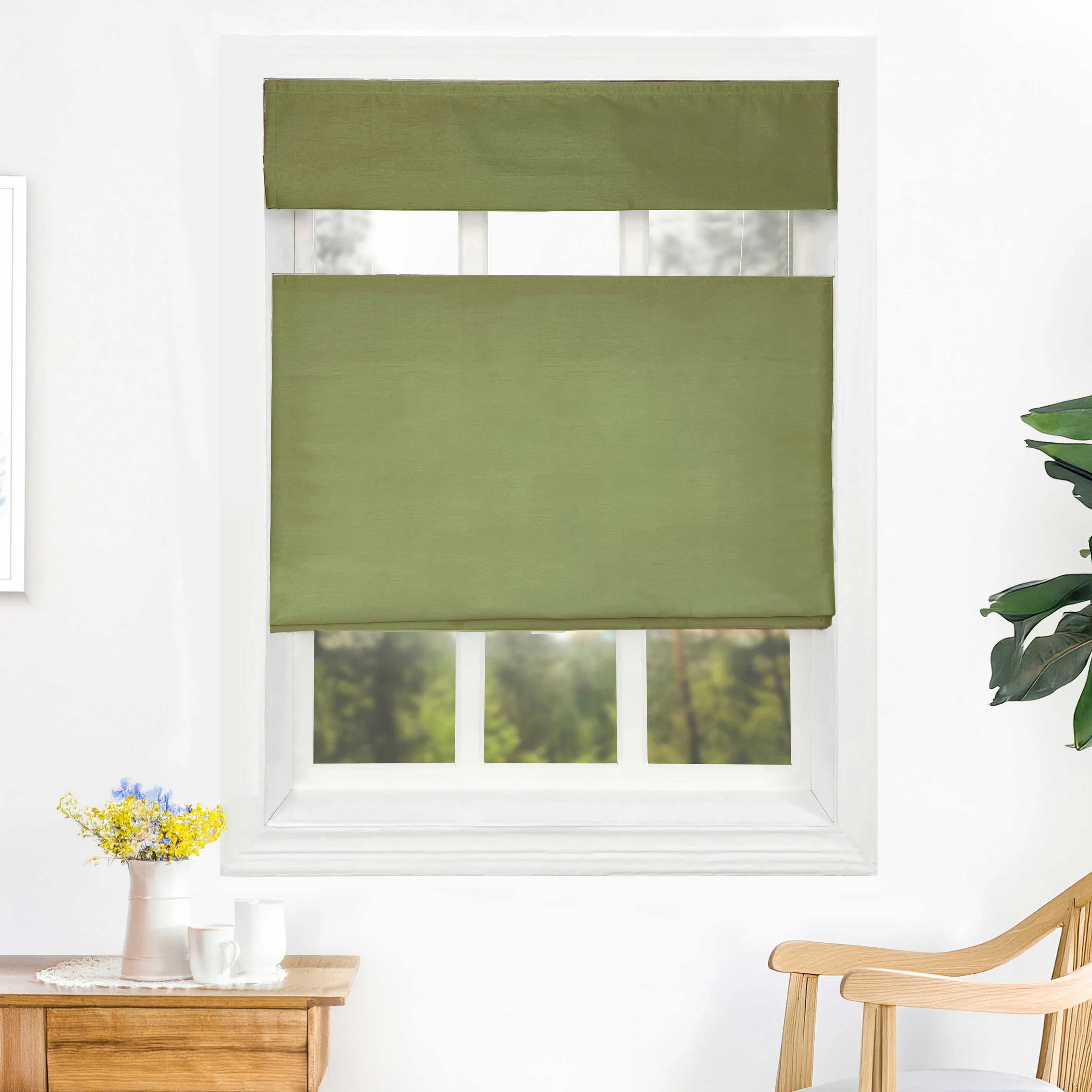 Rina Premium Silk Roman Shades & Blinds | Top Down Bottom Up - Image 9