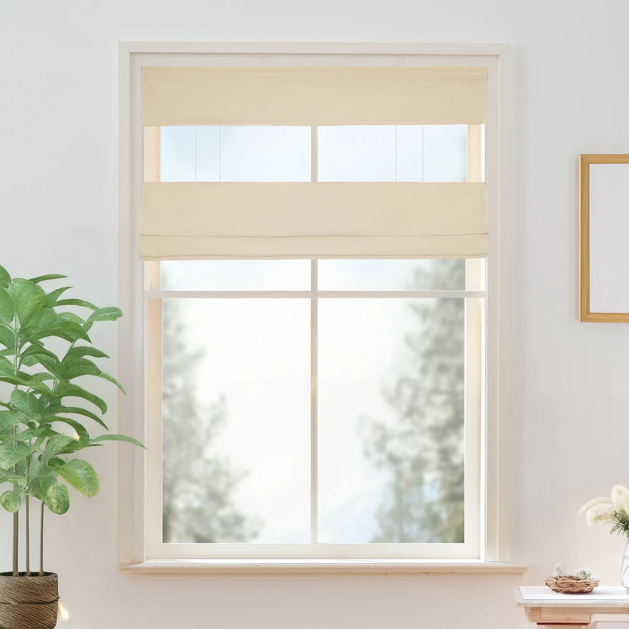 Vista Cotton Physical Blackout Roman Shades & Blinds | Top Down Bottom Up - Image 6