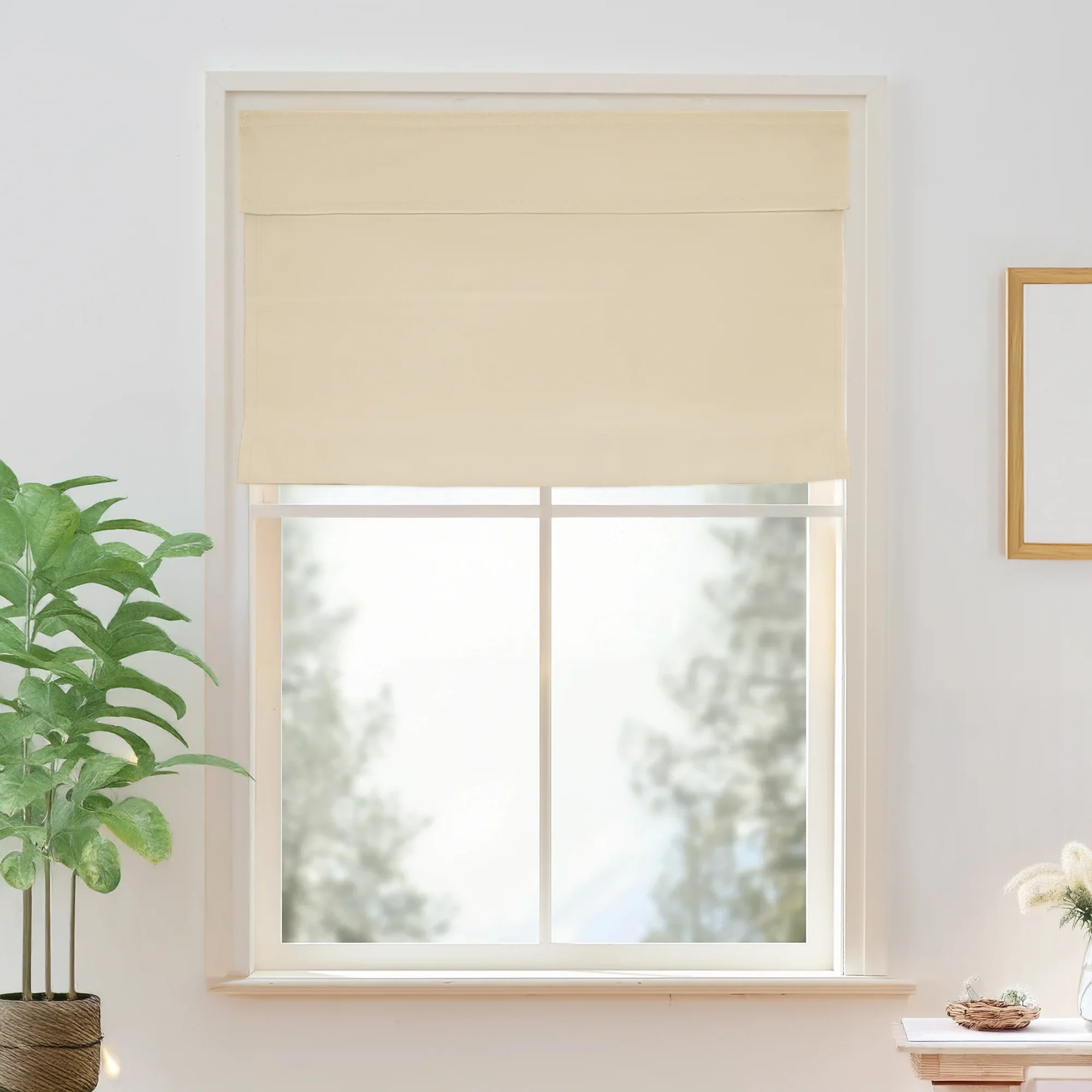 Vista Cotton Physical Blackout Roman Shades & Blinds | Top Down Bottom Up - Image 7